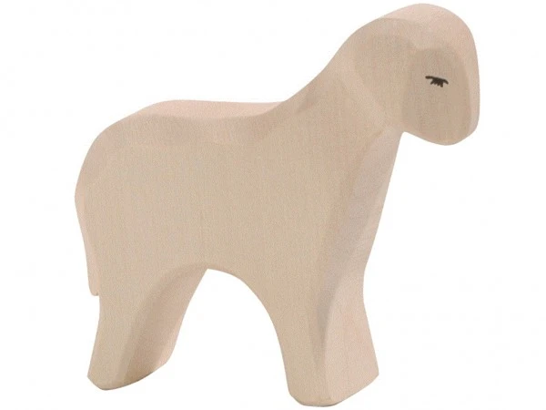 Ostheimer Schaf Stehend Holzfigur 3 Ostheimer Schaf Stehend Holzfigur