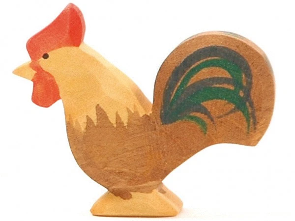 Ostheimer Hahn Braun Holzfigur 3 Ostheimer Hahn Braun Holzfigur