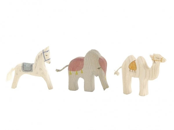 Ostheimer Königstiere Mini 3-tlg Holzfiguren 3 Ostheimer Königstiere Mini 3-tlg Holzfiguren