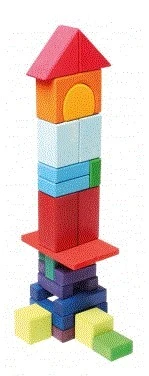 Grimms 30 Geo Bauklötze Bunt 1 Cm, 2 Cm Und 4 Cm Stärke 5 Grimms 30 Geo Bauklötze Bunt 1 Cm, 2 Cm Und 4 Cm Stärke – Bild 3