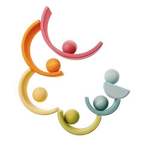 Grimms Massivholzkugeln 6tlg.pastell 5 Grimms Massivholzkugeln 6tlg.pastell – Bild 3