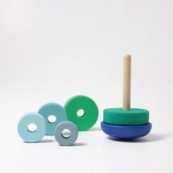 Grimms Steh-auf Scheibenturm Blau -Djeco Verkäufe 322 11012 b 600x600