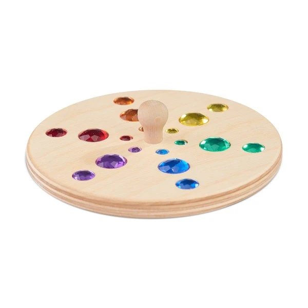 Glückskäfer Sternkreisel Holzkreisel Mit Glitzersteinen 4 Glückskäfer Sternkreisel Holzkreisel Mit Glitzersteinen – Bild 2