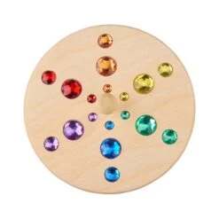 Glückskäfer Sternkreisel Holzkreisel Mit Glitzersteinen