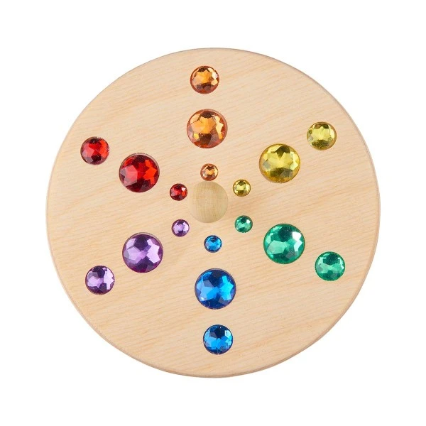 Glückskäfer Sternkreisel Holzkreisel Mit Glitzersteinen 3 Glückskäfer Sternkreisel Holzkreisel Mit Glitzersteinen