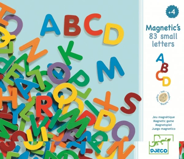 Djeco Holz Magnete 83 Small Letters 4 Djeco Holz Magnete 83 Small Letters – Bild 2