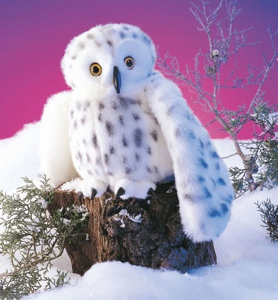 Folkmanis Handpuppe Schnee-Eule / Snowy Owl 4 Folkmanis Handpuppe Schnee-Eule / Snowy Owl – Bild 2