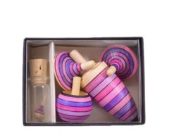 Mader Kreisel-Lernset Flieder In Box Holzkreisel Im Set Aus Der Kreiselmanufaktur