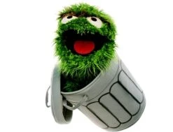 Living Puppets Handpuppe Oskar In Der Tonne 65cm Aus Der Sesamstraße